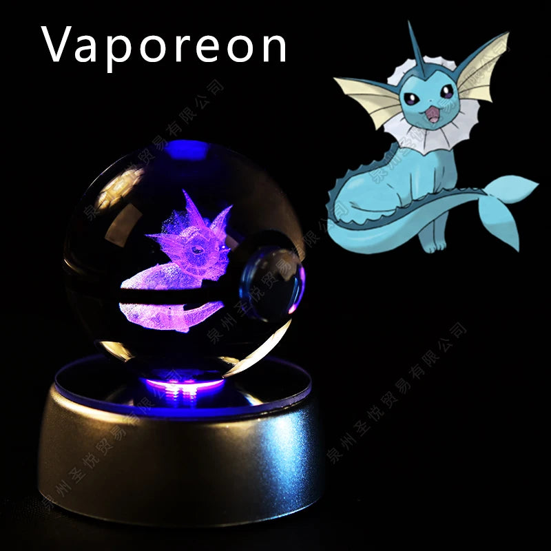 3D Pokemon crystal ball night light