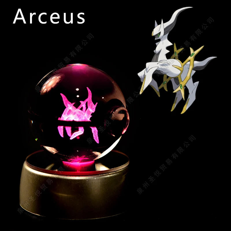 3D Pokemon crystal ball night light