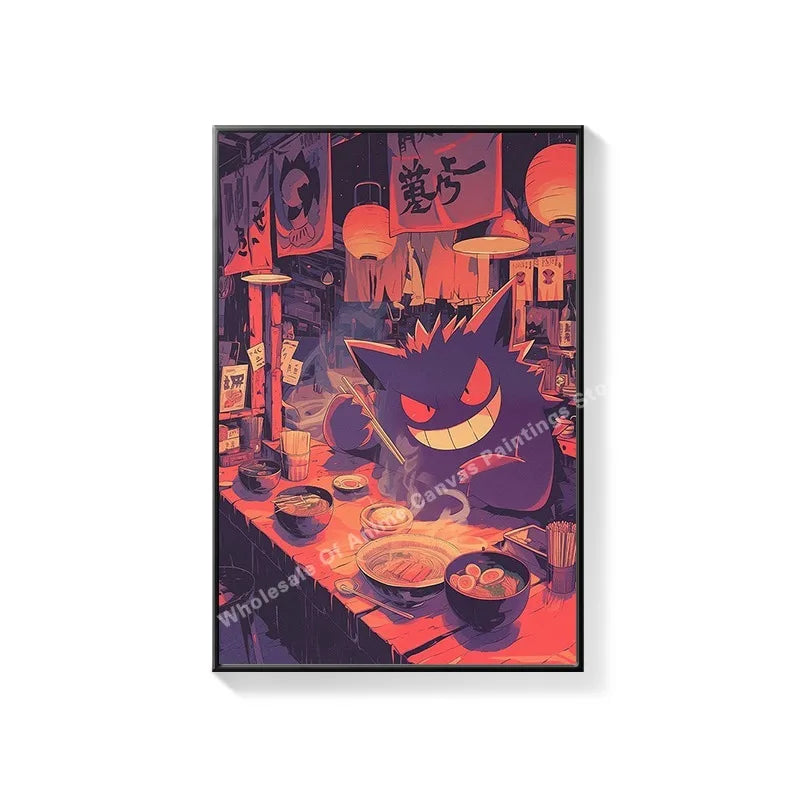 Pikachu anime mural for children's room