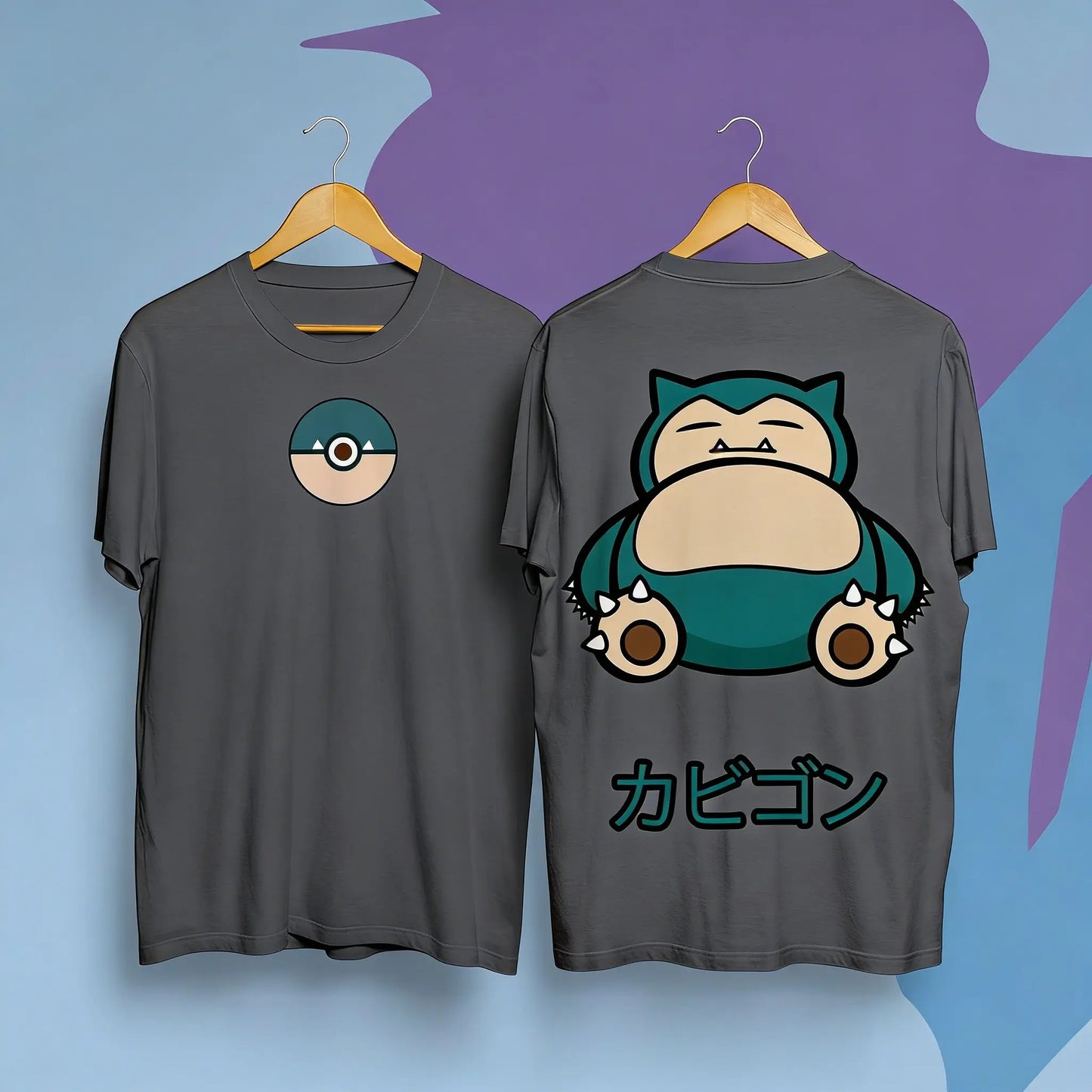 Pokemon Snorlax T Shirt Unisex Cotton Short Sleeve