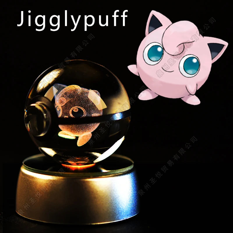 3D Pokemon crystal ball night light