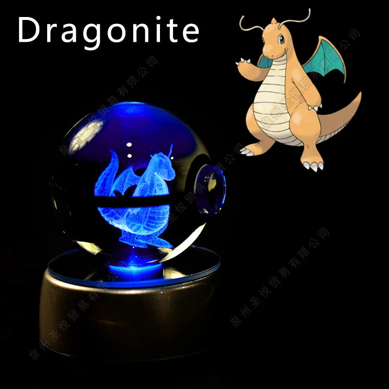 3D Pokemon crystal ball night light