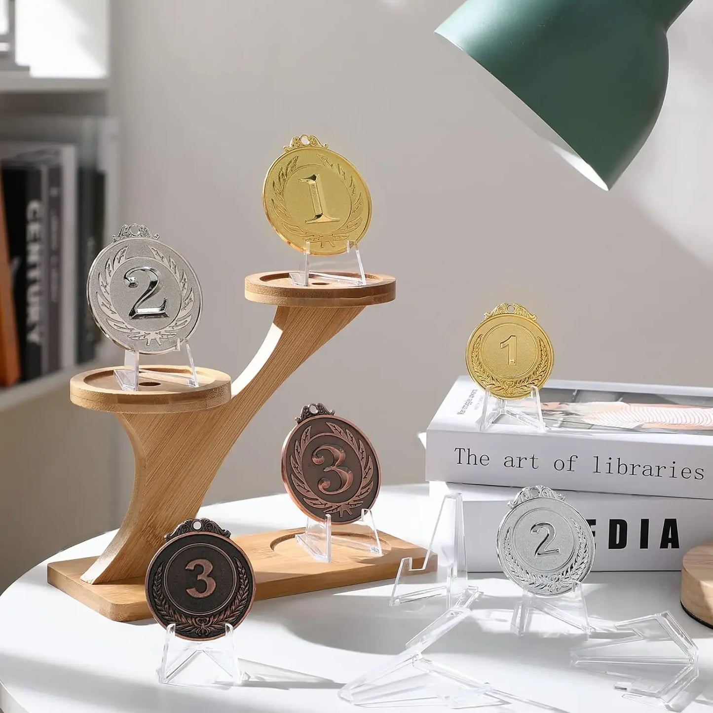 1-10Pcs Card Display Stand Acrylic Easel Card Display Sports Card Holder Coin Display Stand Holders Trading Trading Card Stand