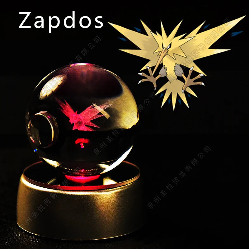 3D Pokemon crystal ball night light