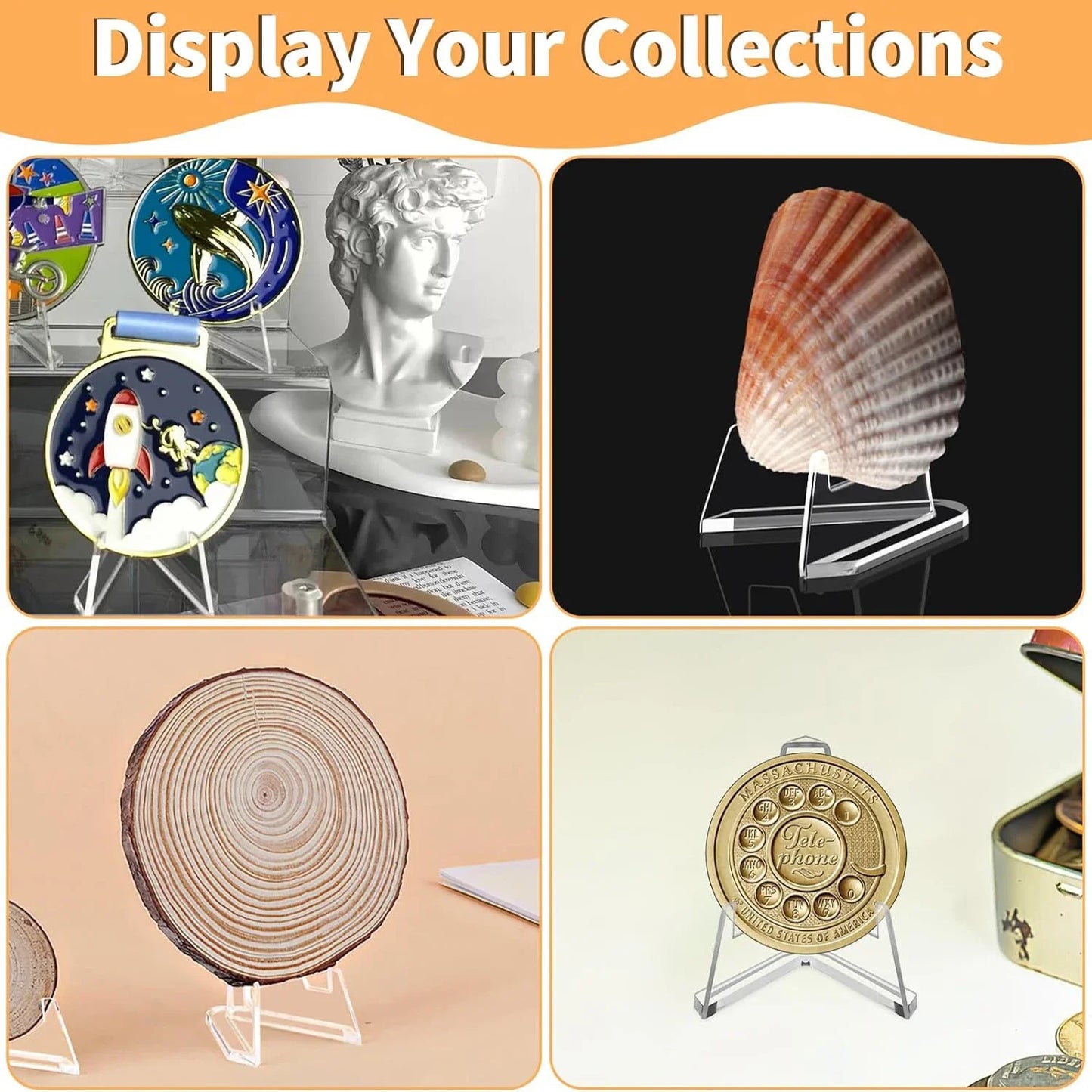 1-10Pcs Card Display Stand Acrylic Easel Card Display Sports Card Holder Coin Display Stand Holders Trading Trading Card Stand
