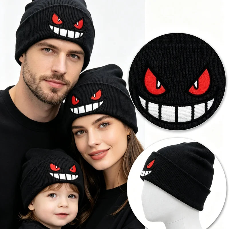 Potdemiel Pokemon Embroidered Knitted Hat WinterCute Cartoon Funny Hats or Women Men Beanies Knitted Warm Cool Hat