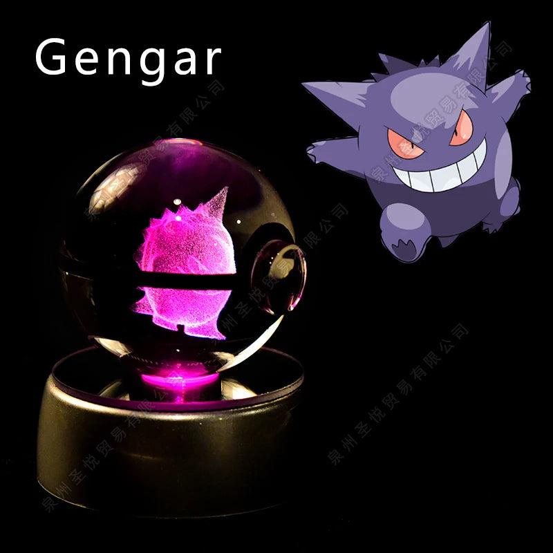 3D Pokemon crystal ball night light