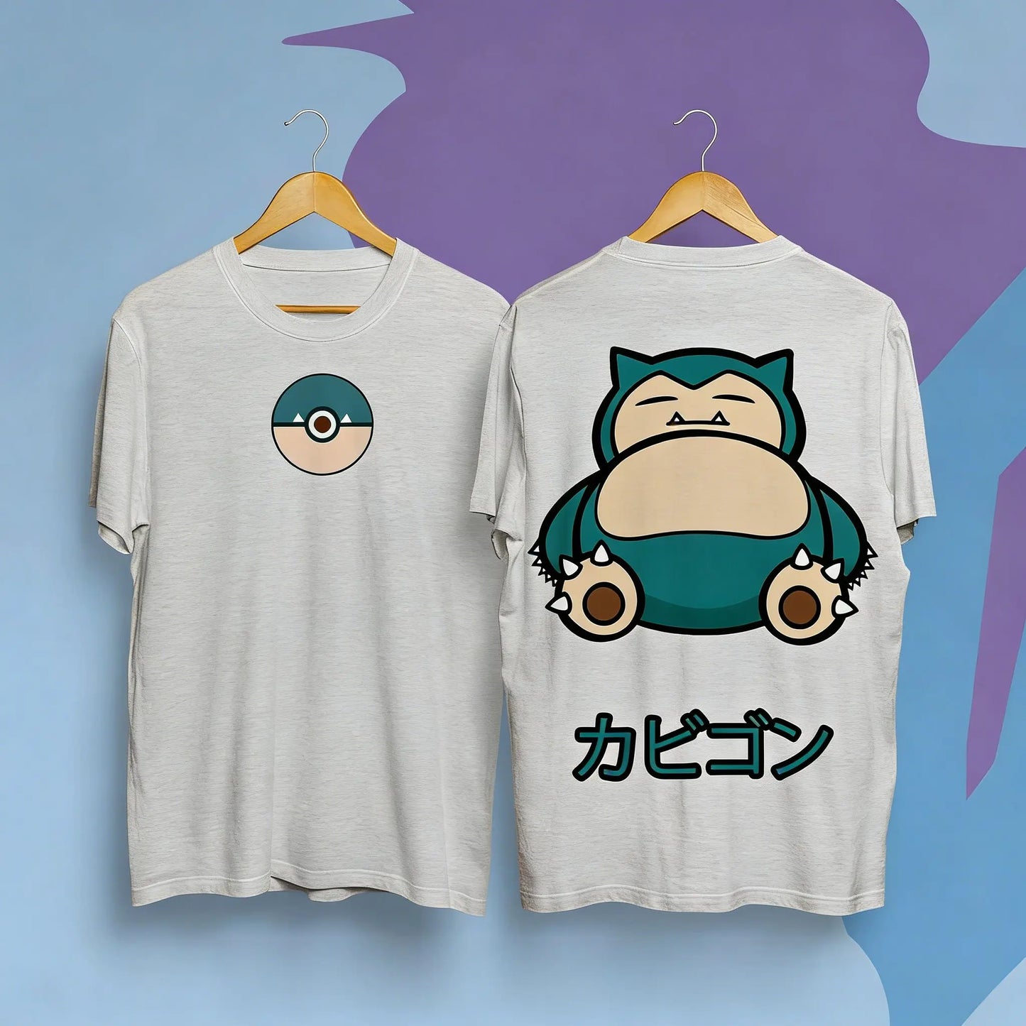 Pokemon Snorlax T Shirt Unisex Cotton Short Sleeve
