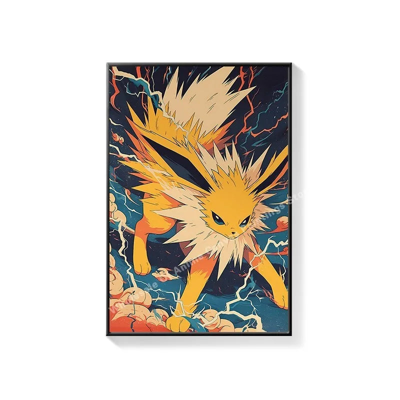 Pikachu anime mural for children's room