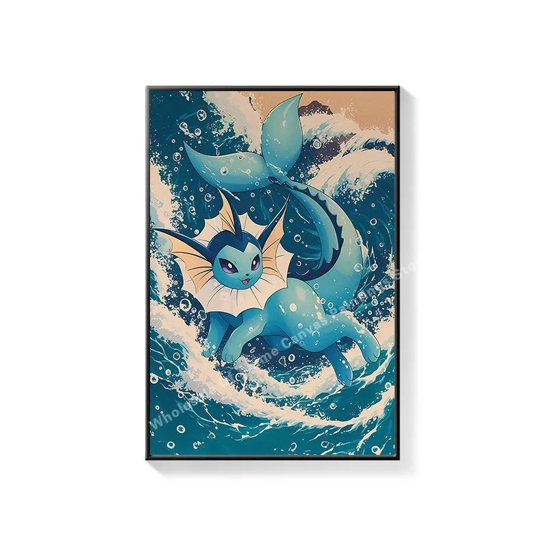 Decorations Pikachu Hanging Paintings Children's Room Cartoon Anime Mural