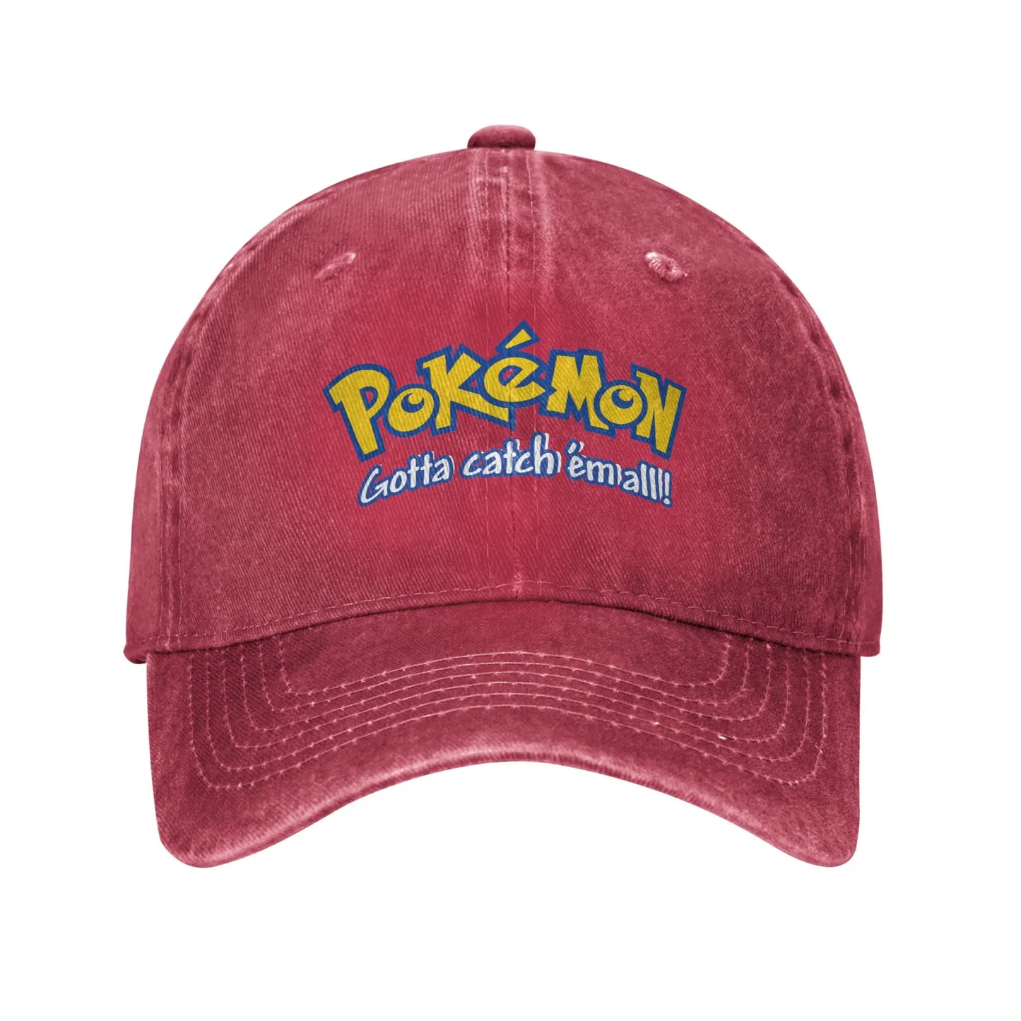 Pokemon Logo Cap  Pikachu Funny Baseball Cap Hats Visor Protection Snapback Cotton tops gorras