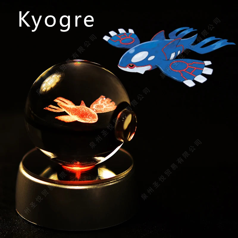 3D Pokemon crystal ball night light