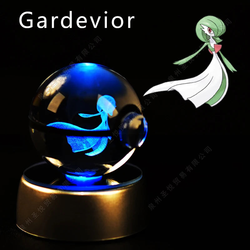 3D Pokemon crystal ball night light