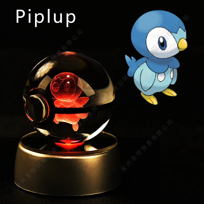 3D Pokemon crystal ball night light