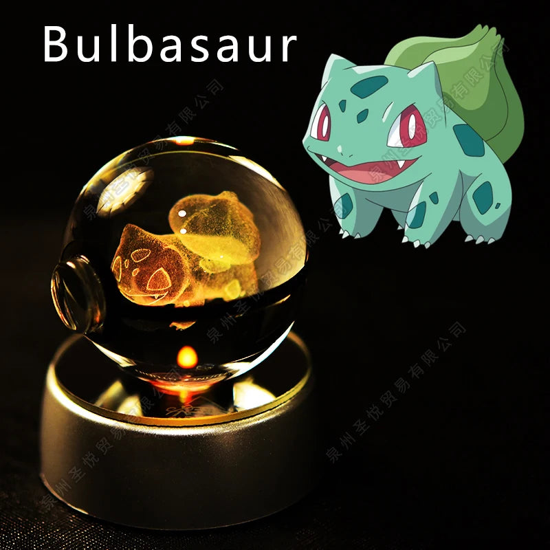 3D Pokemon crystal ball night light