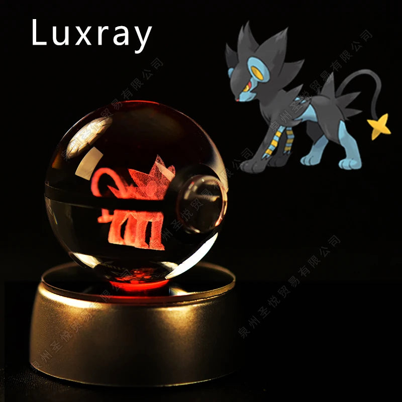 3D Pokemon crystal ball night light