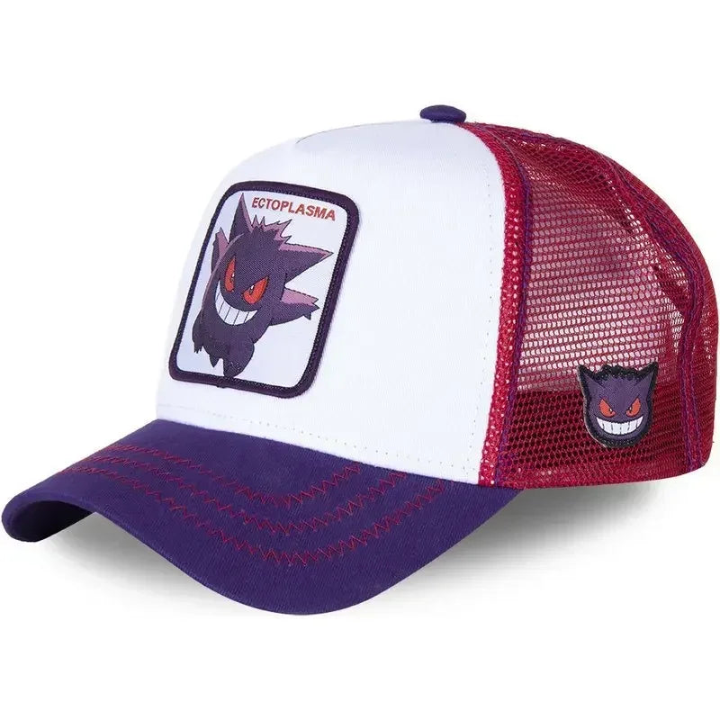 Pokemon Embroidery Hat Pikachu Boys Girls Baseball Cap Summer Sunhat Parent-child Gengar Squirtle Outdoor Sport Shade Caps Gifts