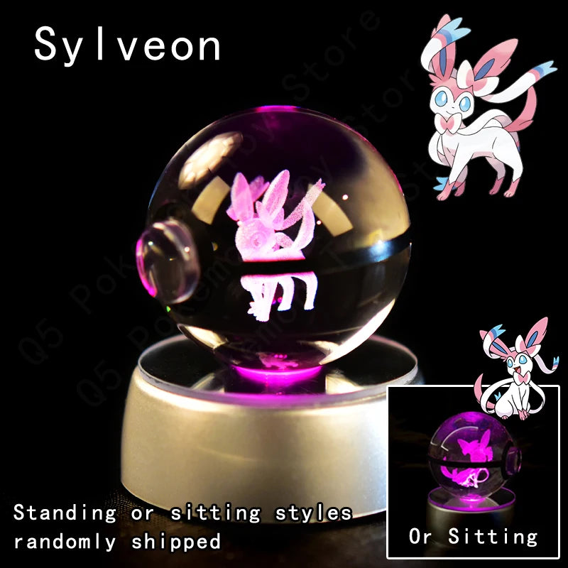 3D Pokemon crystal ball night light