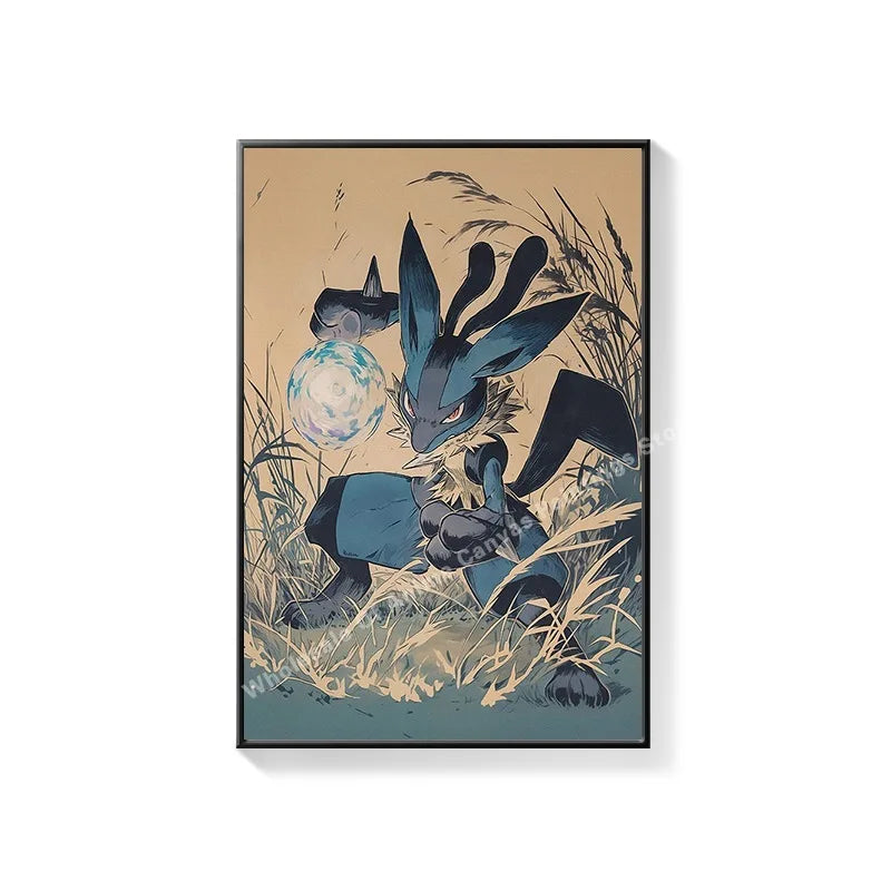 Pikachu anime mural for children's room