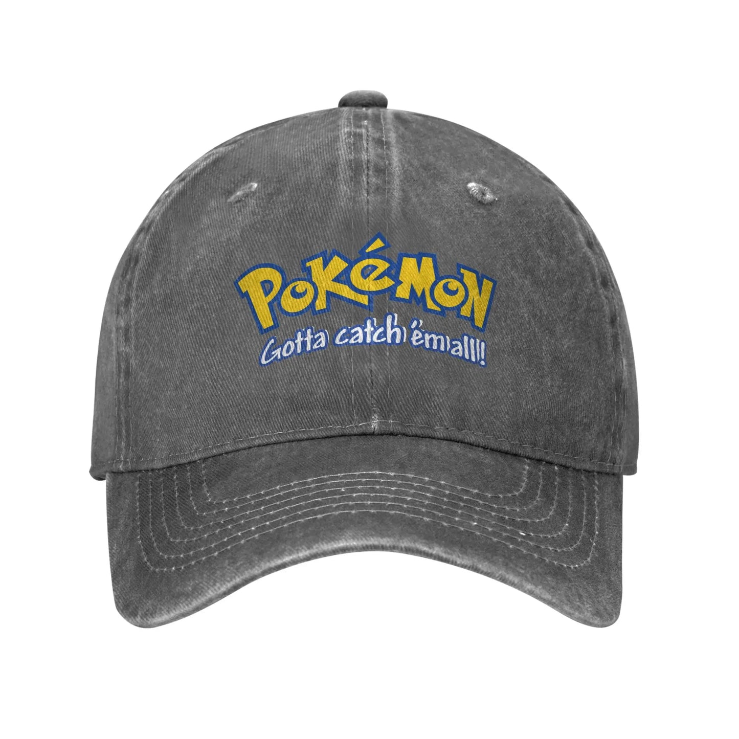 Pokemon Logo Cap  Pikachu Funny Baseball Cap Hats Visor Protection Snapback Cotton tops gorras
