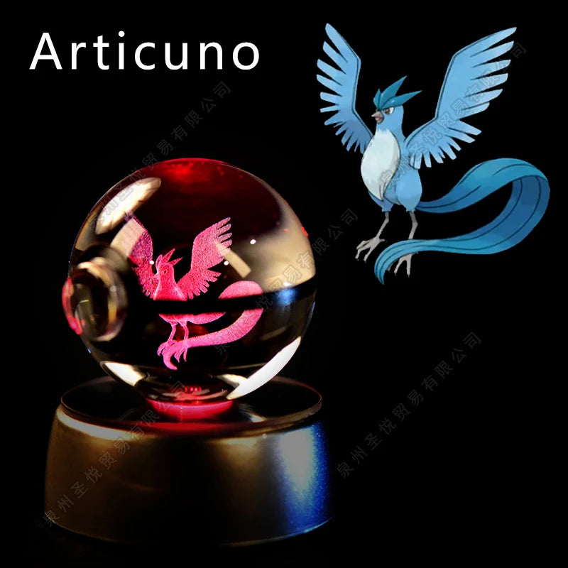 3D Pokemon crystal ball night light