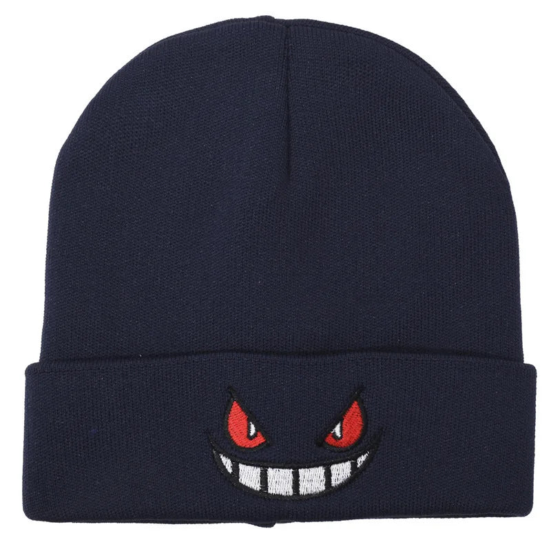 Pokemon Knitted Hat Gengar Warm Cap Plush Hats Anime Cosplay Party Supplies Creative Funny Birthday Gifts Toys
