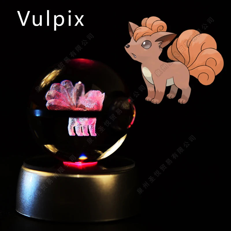 3D Pokemon crystal ball night light