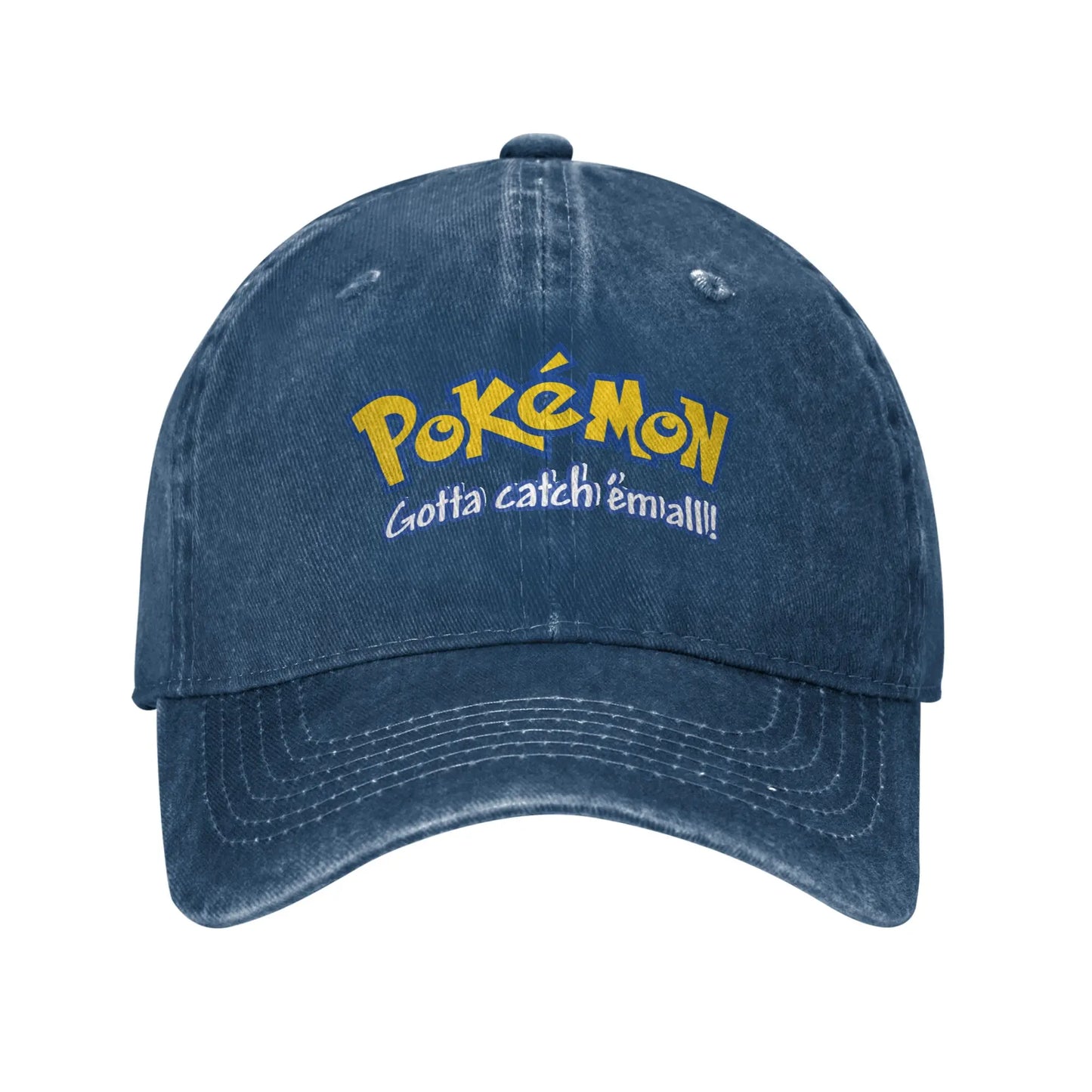 Pokemon Logo Cap  Pikachu Funny Baseball Cap Hats Visor Protection Snapback Cotton tops gorras