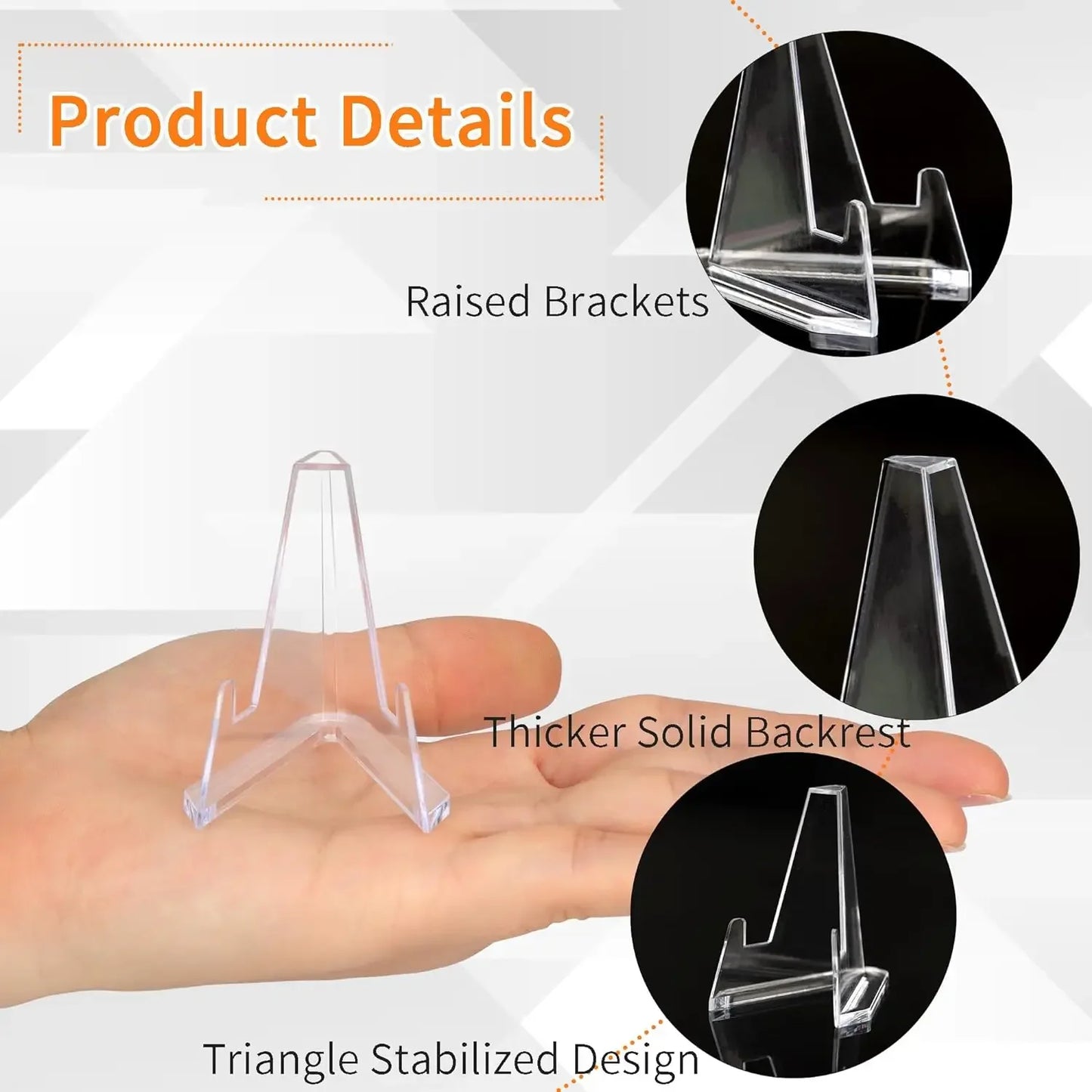 1-10Pcs Card Display Stand Acrylic Easel Card Display Sports Card Holder Coin Display Stand Holders Trading Trading Card Stand