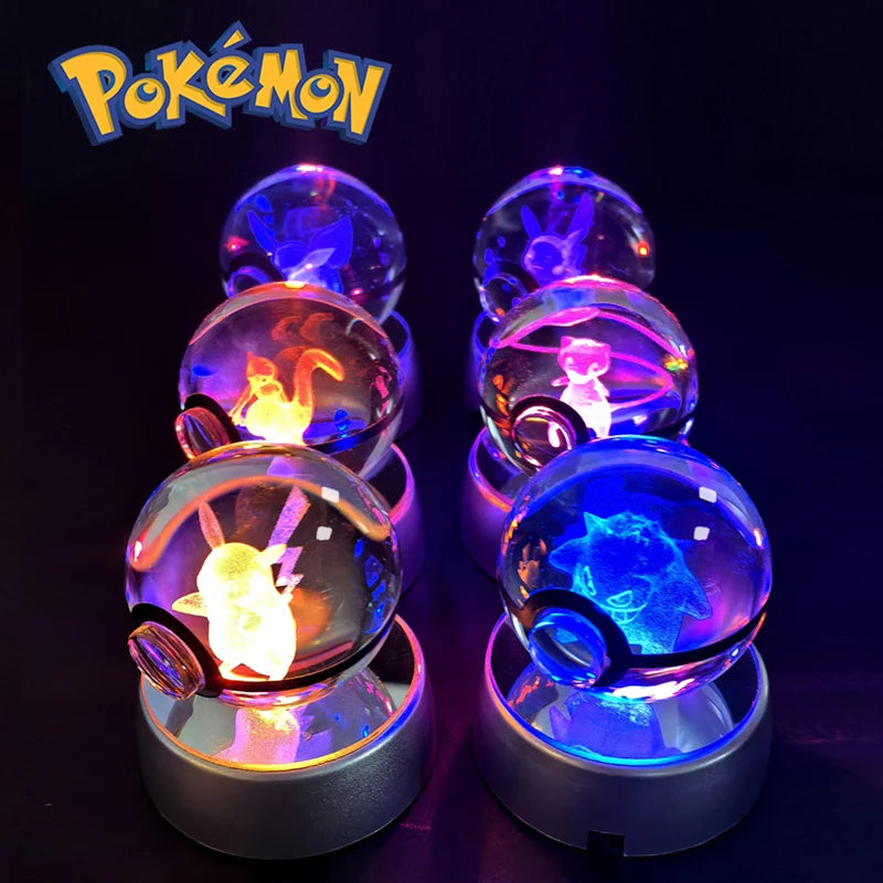3D Pokemon crystal ball night light