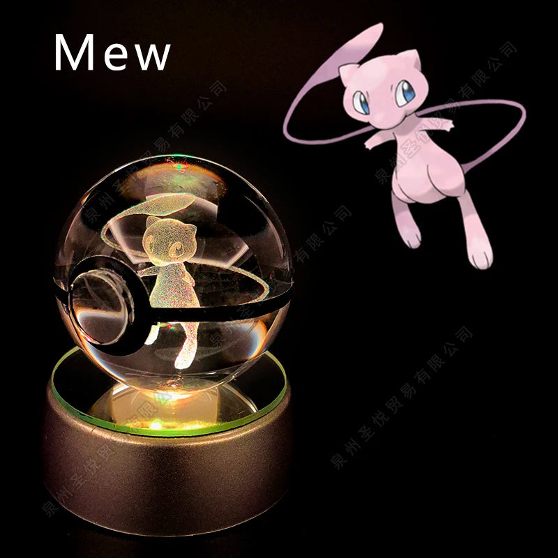 3D Pokemon crystal ball night light