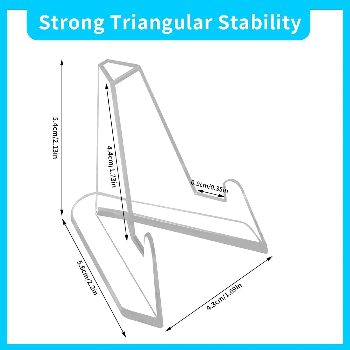 1-10Pcs Card Display Stand Acrylic Easel Card Display Sports Card Holder Coin Display Stand Holders Trading Trading Card Stand