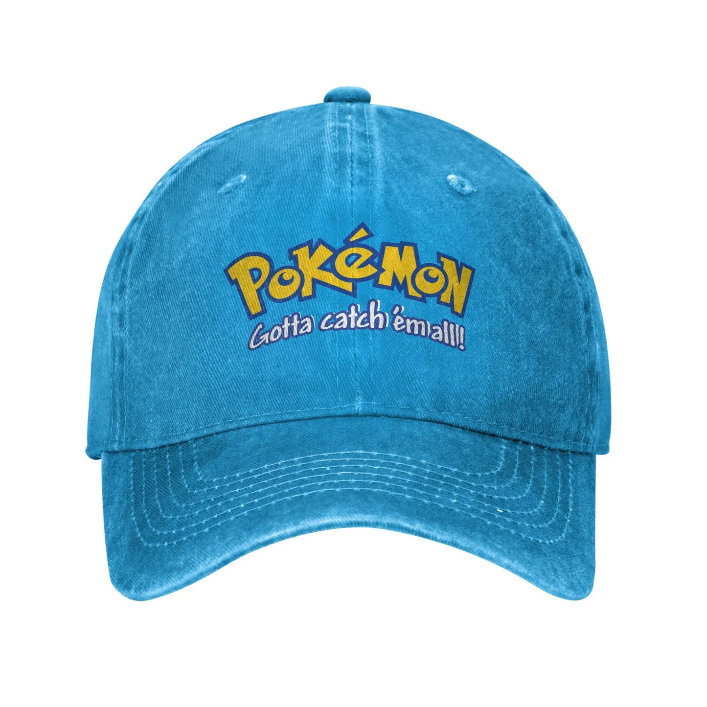 Pokemon Logo Cap  Pikachu Funny Baseball Cap Hats Visor Protection Snapback Cotton tops gorras