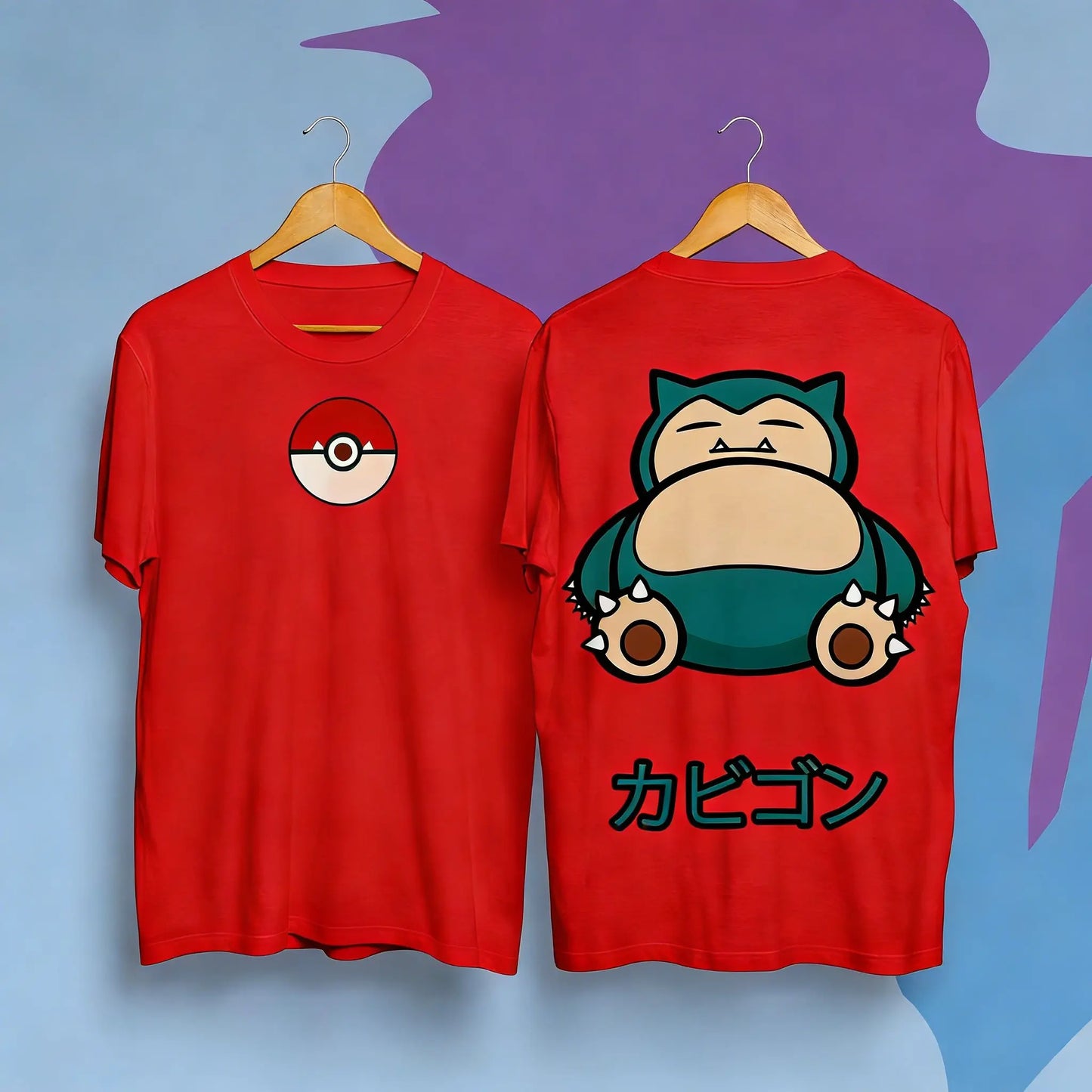 Pokemon Snorlax T Shirt Unisex Cotton Short Sleeve