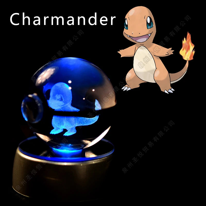3D Pokemon crystal ball night light