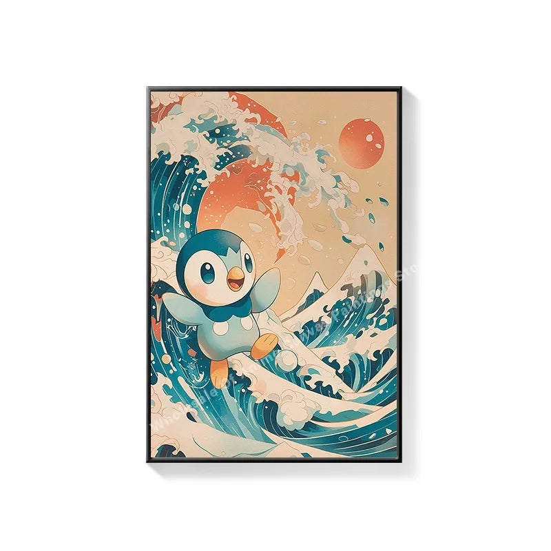 Decorations Pikachu Hanging Paintings Children's Room Cartoon Anime Mural