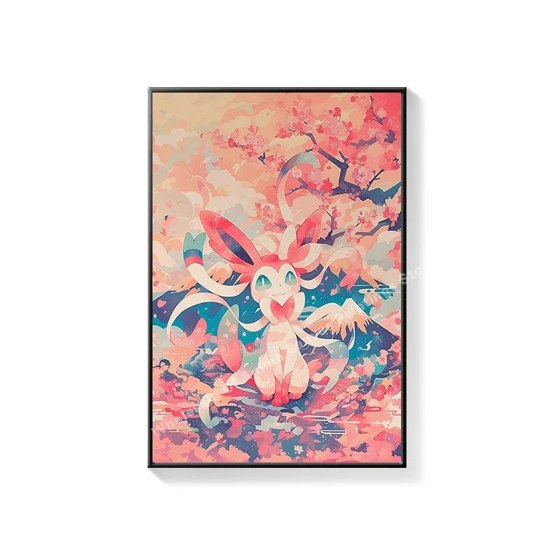 Decorations Pikachu Hanging Paintings Children's Room Cartoon Anime Mural