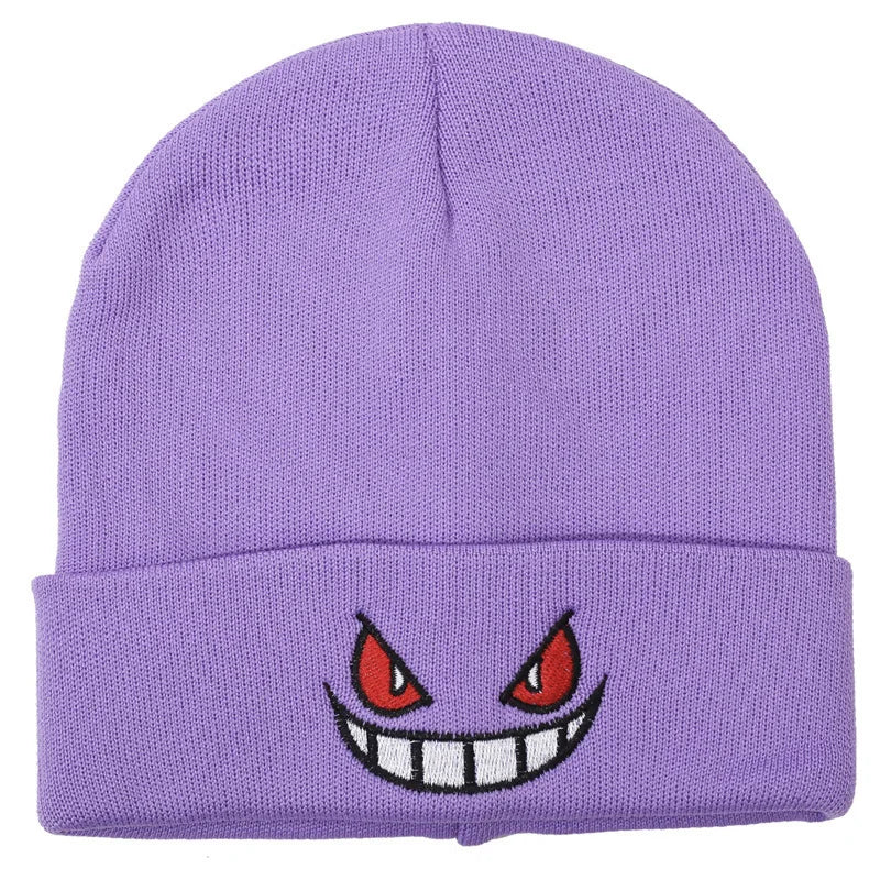 Pokemon Knitted Hat Gengar Warm Cap Plush Hats Anime Cosplay Party Supplies Creative Funny Birthday Gifts Toys