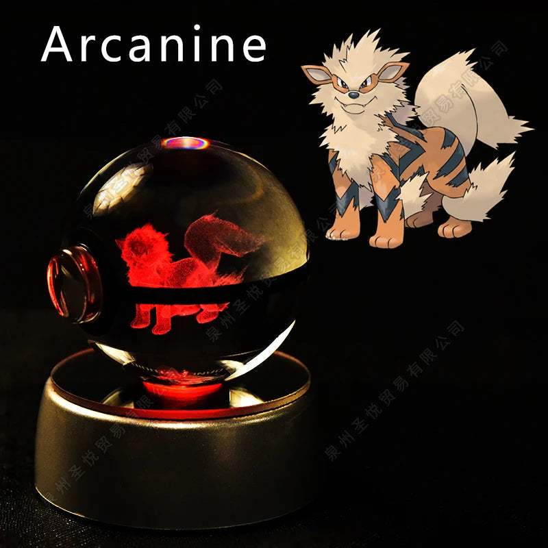 3D Pokemon crystal ball night light