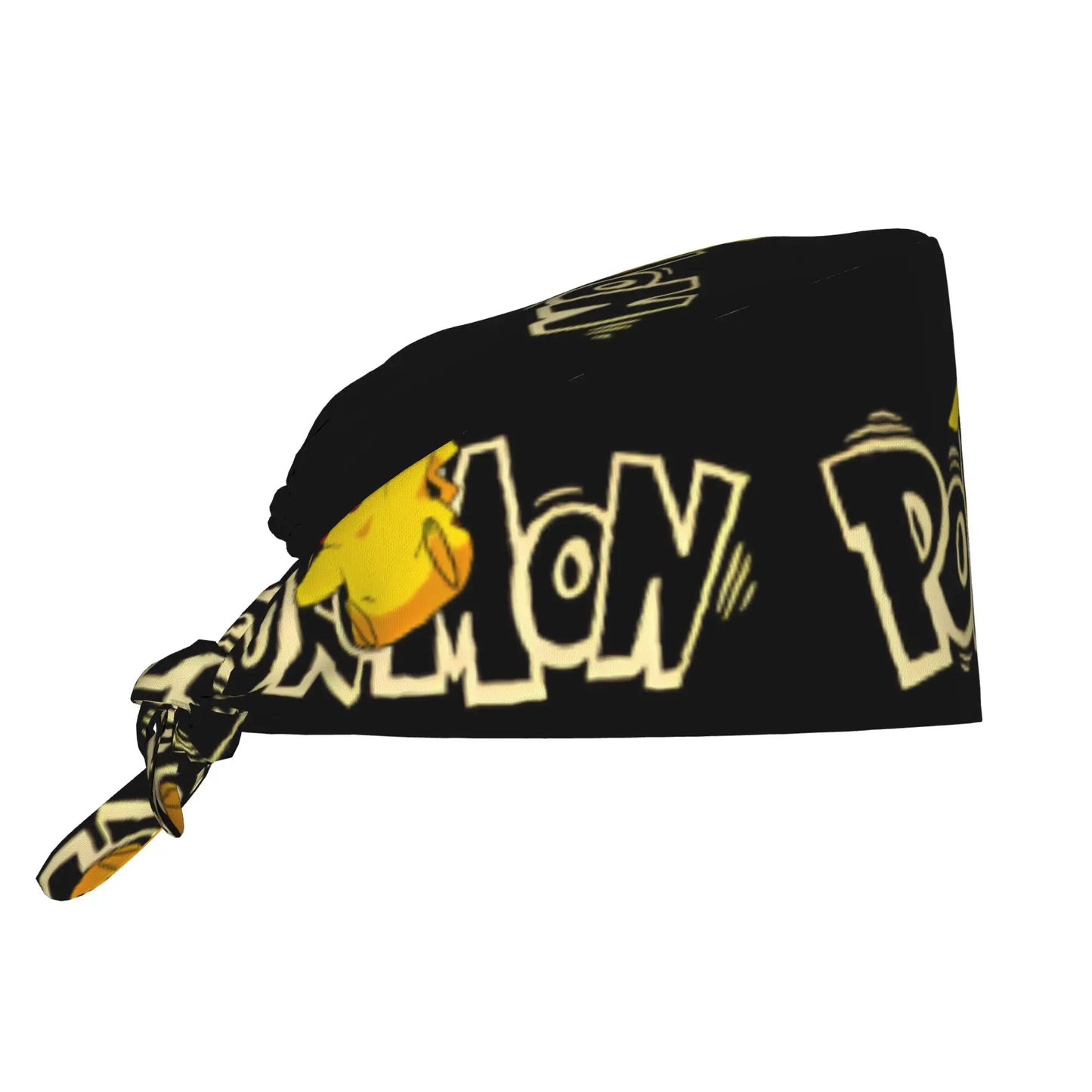 Custom Adjustable Pokemoned P-Pikachus Working Hat Women Men Thunderbolt Cute Printed Surgical Hat for Chef