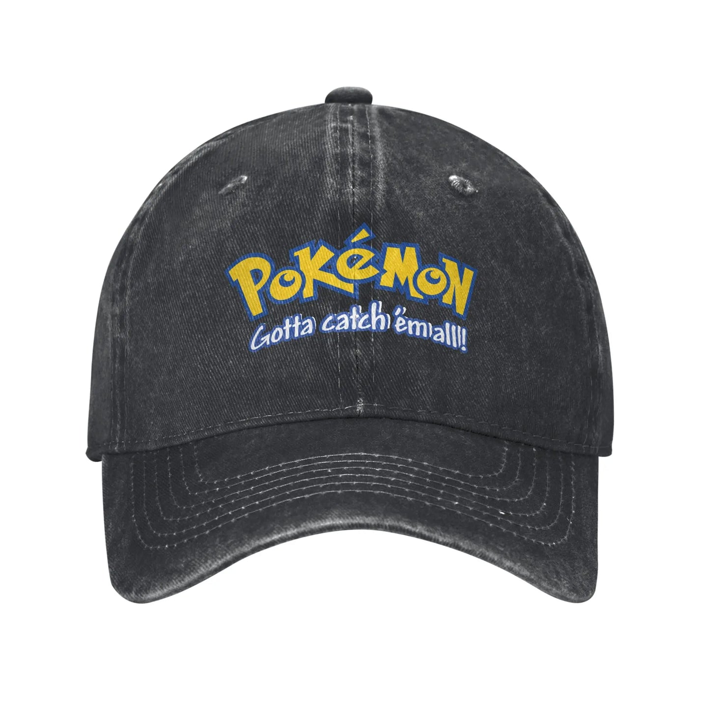 Pokemon Logo Cap  Pikachu Funny Baseball Cap Hats Visor Protection Snapback Cotton tops gorras