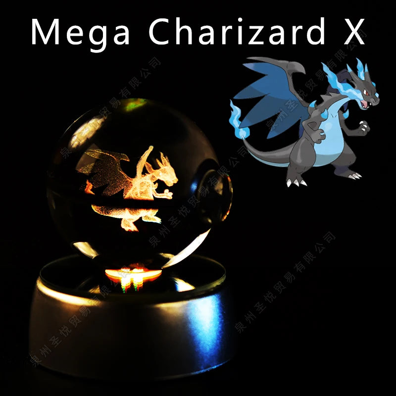 3D Pokemon crystal ball night light