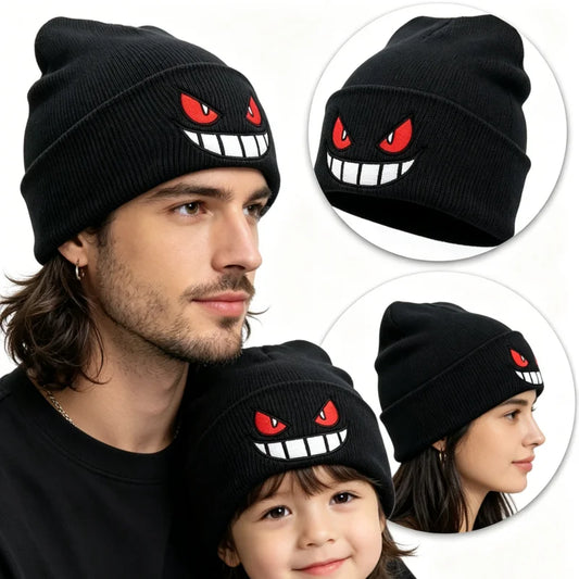 Potdemiel Pokemon Embroidered Knitted Hat WinterCute Cartoon Funny Hats or Women Men Beanies Knitted Warm Cool Hat