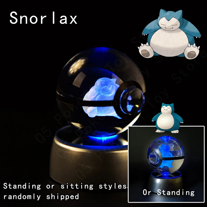 3D Pokemon crystal ball night light