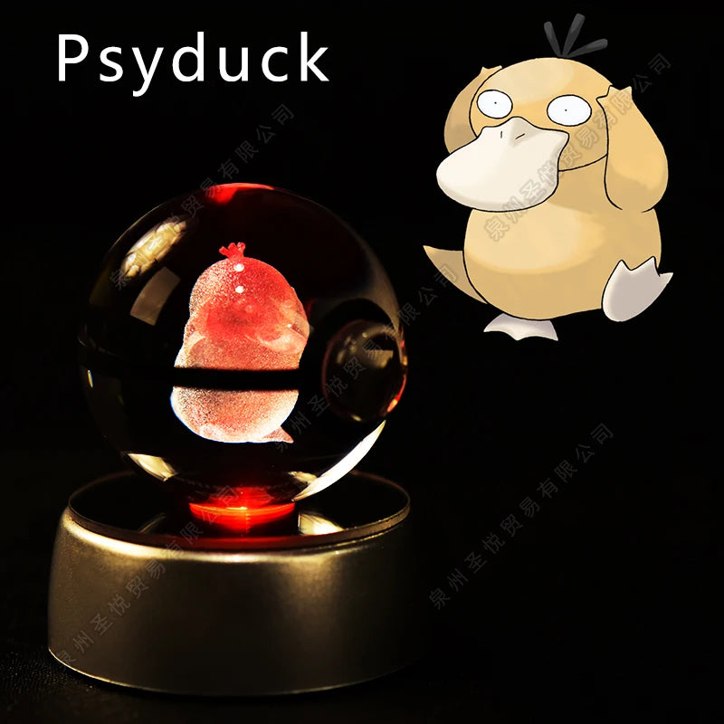 3D Pokemon crystal ball night light