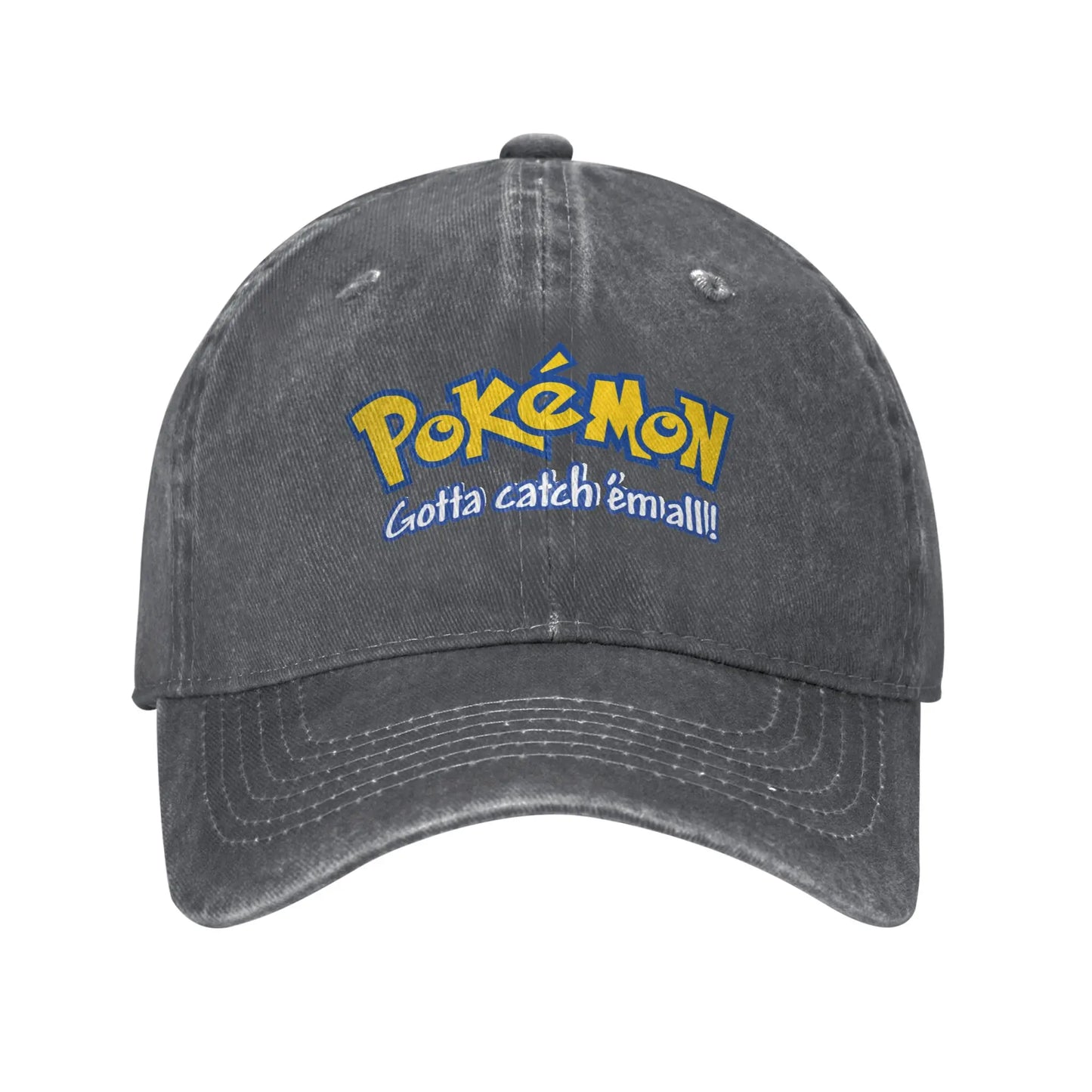 Pokemon Logo Cap  Pikachu Funny Baseball Cap Hats Visor Protection Snapback Cotton tops gorras