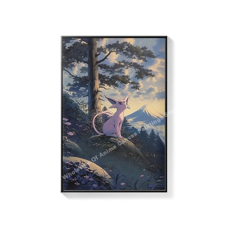 Pikachu anime mural for children's room