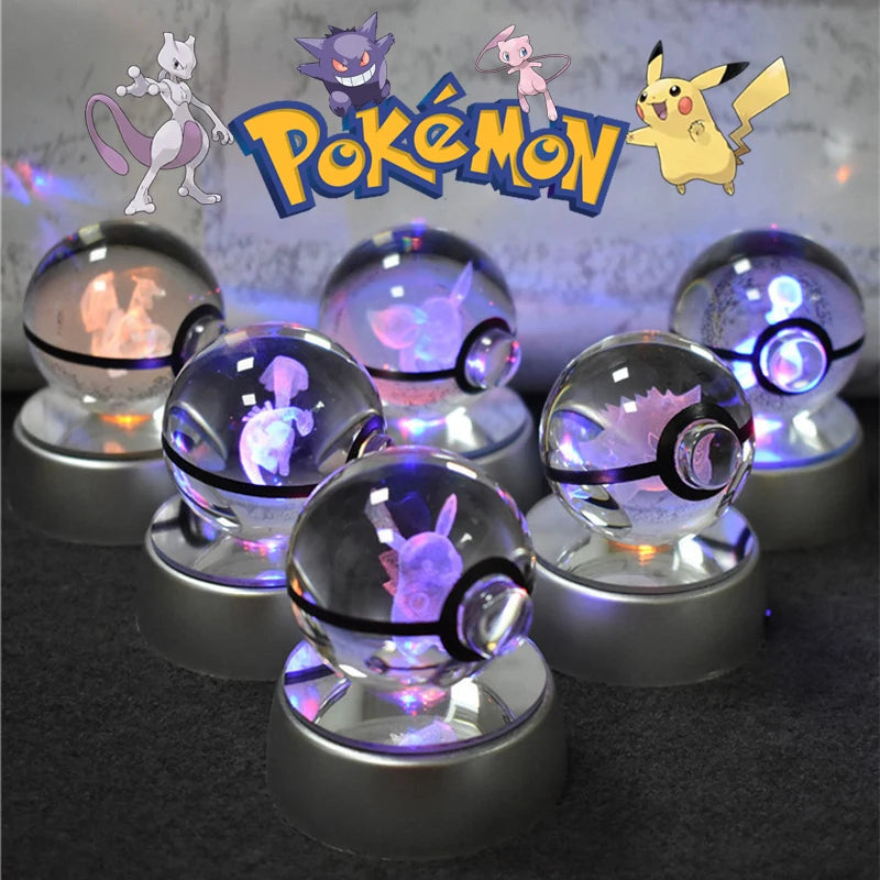 3D Pokemon crystal ball night light
