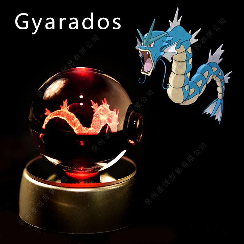 3D Pokemon crystal ball night light
