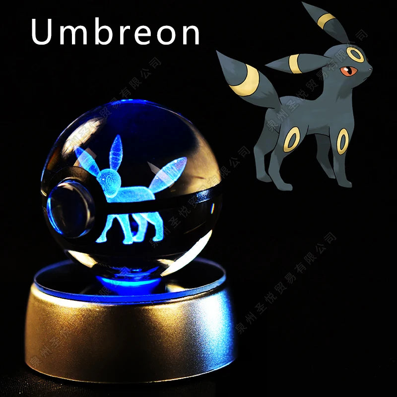  3D Pokemon crystal ball night light